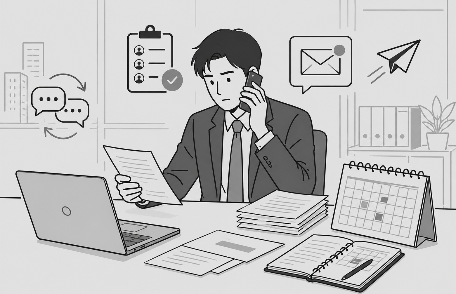 導入前の営業担当者